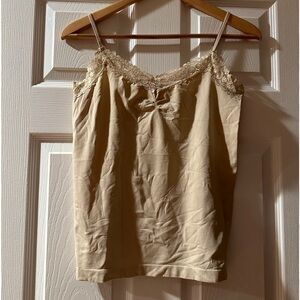 Caché Women’s Tank Top Blouse with Lace Trim - Size Large